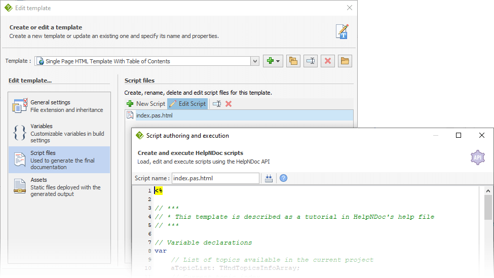 Crea una nueva plantilla HTML para personalizar tus proyectos de documentación online