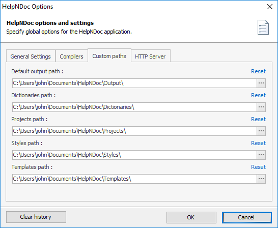 helpndoc pdf settings