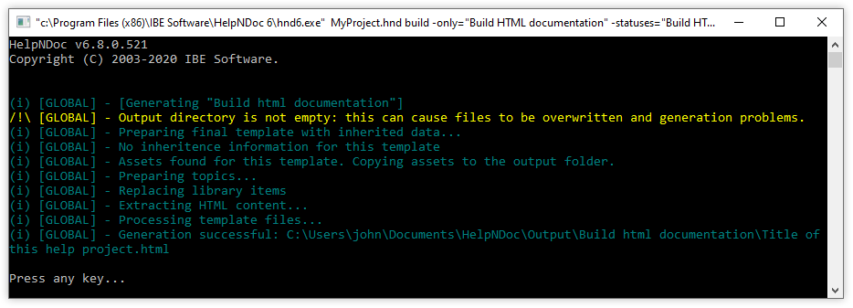 helpndoc command line