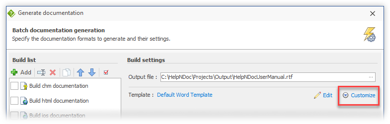 edit default word template helpndoc