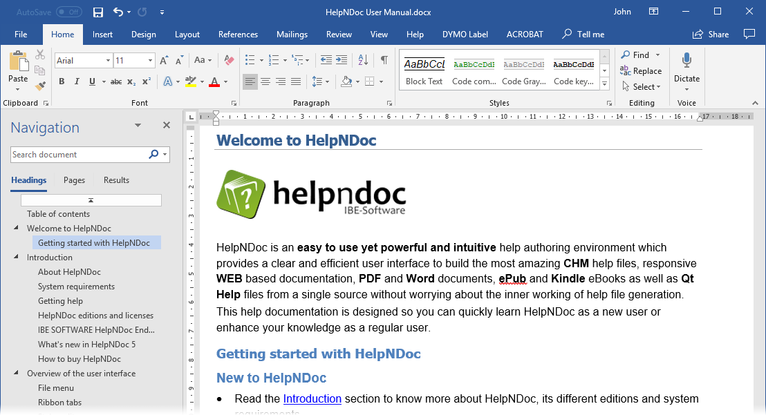 how to export pdf helpndoc