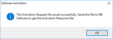 Activation request save success