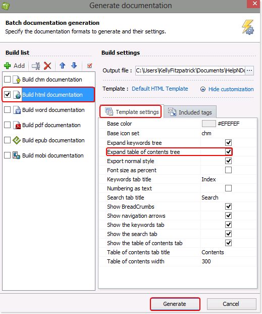 Toggle the table of contents expansion status