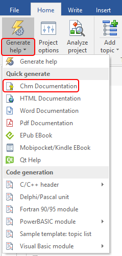 Schnelle Generierung von CHM-Hilfedateien