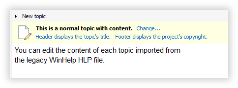 Update topic content