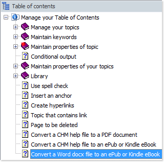 how to create table of contents in word 2016 for kindle