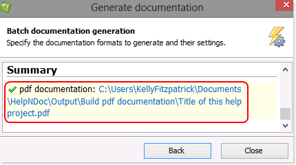 how to export pdf helpndoc