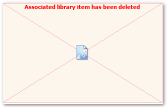 Assoziiertes Bibliothekselement wurde gelöscht
