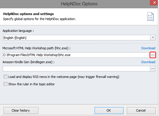 helpndoc pdf settings