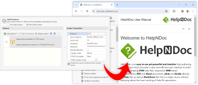 Nouvelles actions FTP, PDF améliorés, surcharge des éléments de bibliothèque, et plus encore dans HelpNDoc 9.0