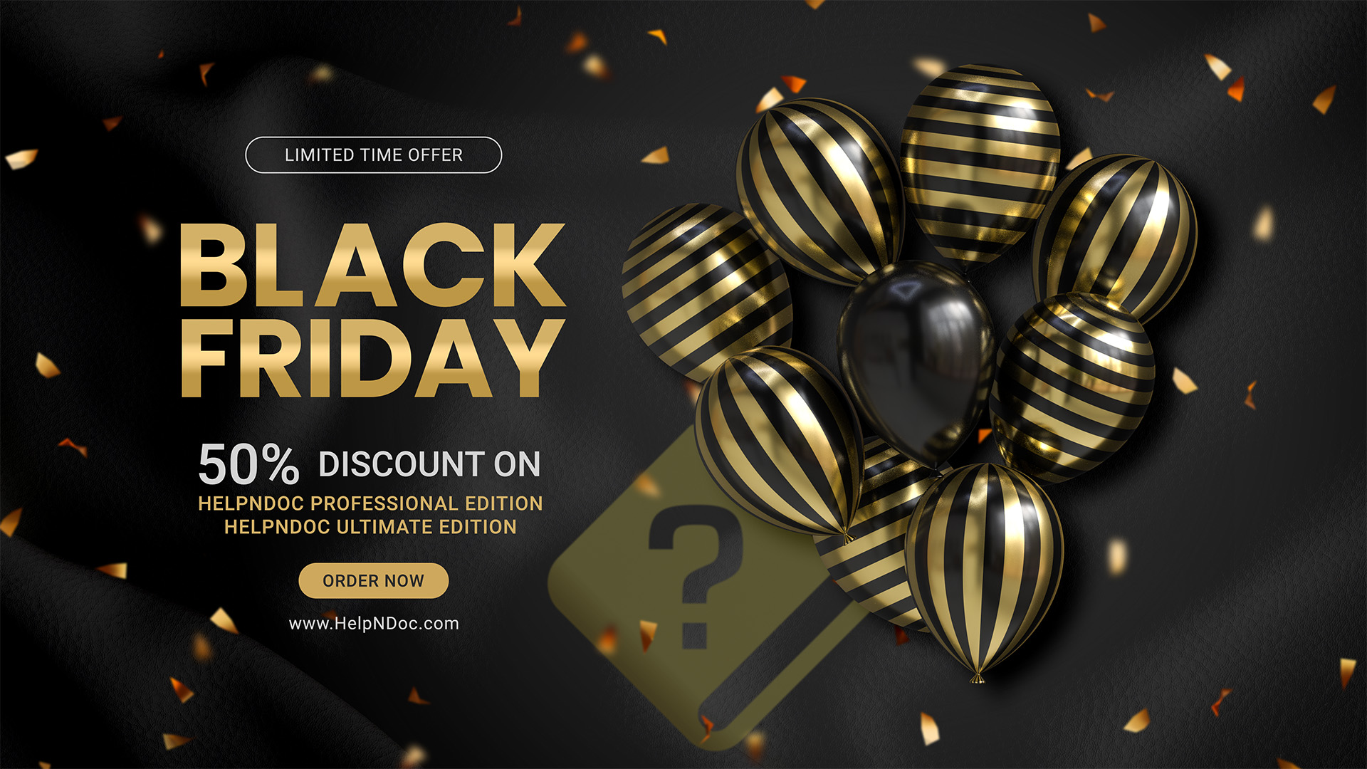 HelpNDoc Black Friday to Cyber Monday discount [blackfriday] [Featured]